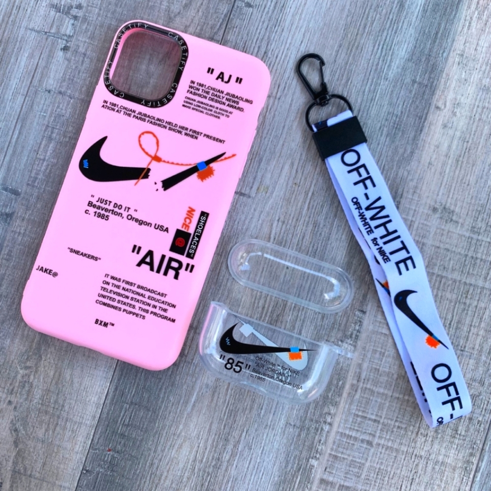 Silicon phone and earpod case combo